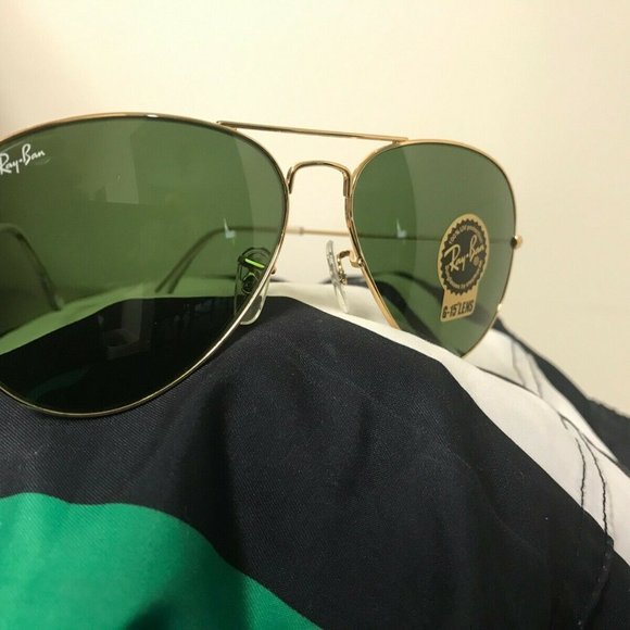 ORIGINAL RAY BAN AVIATOR 3025 G-15 LENS GOLD FRAME main image 4
